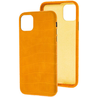 Шкіряний чохол Epik Croco Leather Apple iPhone 11 Pro 5.8" Yellow - Інтернет-магазин спільних покупок ToGether