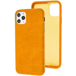 Шкіряний чохол Epik Croco Leather Apple iPhone 11 Pro Max 6.5" Yellow - Інтернет-магазин спільних покупок ToGether