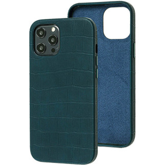 Шкіряний чохол Epik Croco Leather Apple iPhone 12 Pro Max 6.7" Green - Інтернет-магазин спільних покупок ToGether