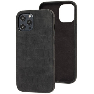 Шкіряний чохол Epik Croco Leather Apple iPhone 12 Pro Max 6.7" Black - Інтернет-магазин спільних покупок ToGether