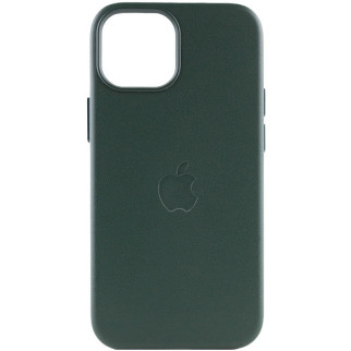 Шкіряний чохол Epik Leather Case AAA with MagSafe Apple iPhone 12 Pro Max 6.7" Forest Green - Інтернет-магазин спільних покупок ToGether