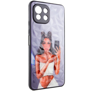 TPU+PC чохол Epik Prisma Ladies Xiaomi Mi 11 Lite Black in White - Інтернет-магазин спільних покупок ToGether