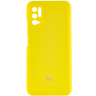 Чохол Epik Silicone Cover Full Camera AAA Xiaomi Redmi Note 10 5G / Poco M3 Pro Жовтий / Bright Yellow - Інтернет-магазин спільних покупок ToGether