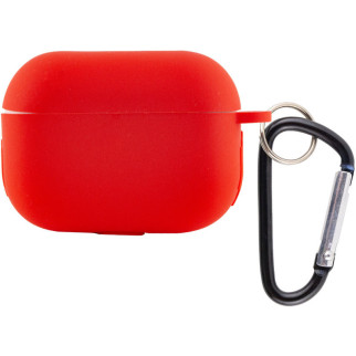 Силіконовий футляр із карабіном для навушників Epik New Airpods Pro Червоний / Red - Інтернет-магазин спільних покупок ToGether