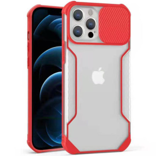 Чохол зі шторкою для камери Epik Camshield matte Ease TPU Apple iPhone 12 Pro/12 6.1" Червоний - Інтернет-магазин спільних покупок ToGether
