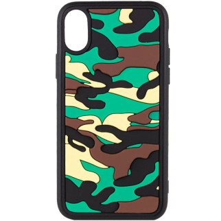 Чохол TPU+PC Epik Army Collection Apple iPhone XS Max 6.5" Зелений - Інтернет-магазин спільних покупок ToGether