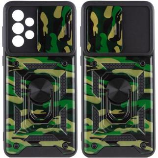Ударостійкий чохол Epik Camshield Serge Ring Camsung Galaxy A53 5G Зелений / Army Green - Інтернет-магазин спільних покупок ToGether