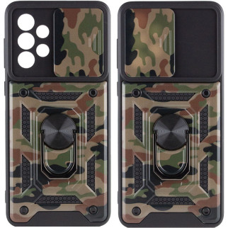 Ударостійкий чохол Epik Camshield Serge Ring Camsung Galaxy A53 5G Коричневий / Army Brown - Інтернет-магазин спільних покупок ToGether