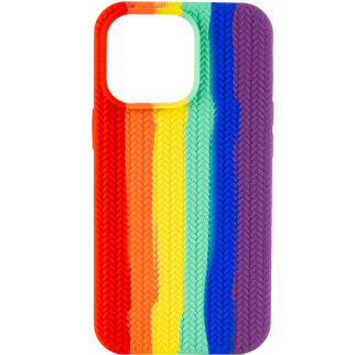 Чохол Epik Silicone case Full Braided Apple iPhone 13 Pro 6.1" Червоний / Фіолетовий - Інтернет-магазин спільних покупок ToGether