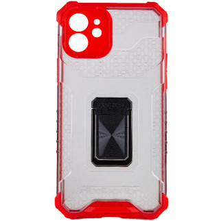 Ударостійкий чохол Epik Transformer CrystalRing Apple iPhone 12 6.1" Червоний - Інтернет-магазин спільних покупок ToGether