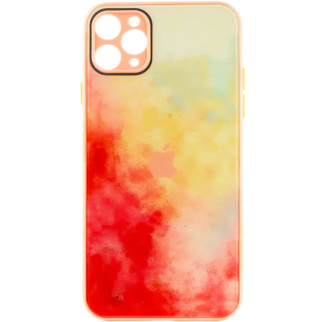 Чохол TPU+Glass Epik Impasto abstract Apple iPhone 11 Pro 5.8" Red yellow - Інтернет-магазин спільних покупок ToGether