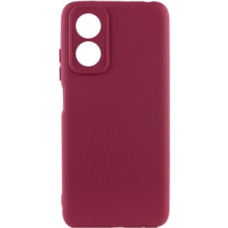 Чохол Lakshmi Silicone Cover Full Camera A Oppo A17 Бордовий / Marsala - Інтернет-магазин спільних покупок ToGether