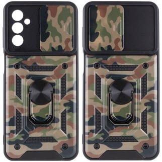 Ударостійкий чохол Epik Camshield Serge Ring Camsung Galaxy M23 5G / M13 4G Коричневий / Army Brown - Інтернет-магазин спільних покупок ToGether