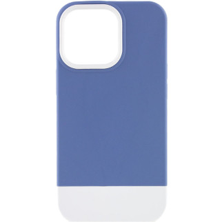 Чохол TPU+PC Epik Bichromatic Apple iPhone 13 Pro Max 6.7" Blue / White - Інтернет-магазин спільних покупок ToGether
