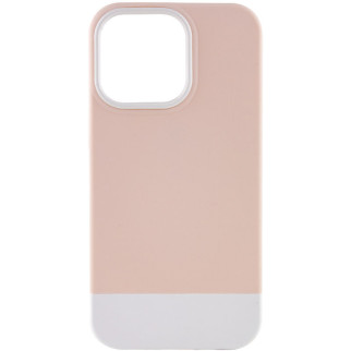 Чохол TPU+PC Epik Bichromatic Apple iPhone 13 Pro Max 6.7" Grey-beige / White - Інтернет-магазин спільних покупок ToGether