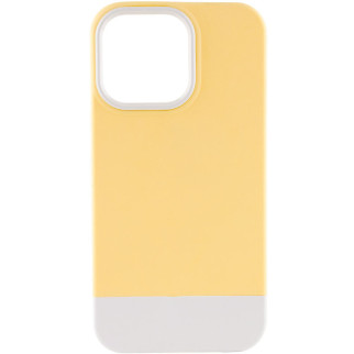 Чохол TPU+PC Epik Bichromatic Apple iPhone 13 Pro Max 6.7" Creamy-yellow / White - Інтернет-магазин спільних покупок ToGether
