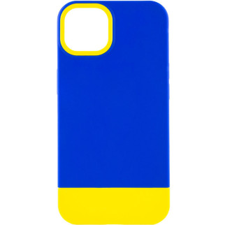 Чохол TPU+PC Epik Bichromatic Apple iPhone 13 6.1" Navy Blue / Yellow - Інтернет-магазин спільних покупок ToGether