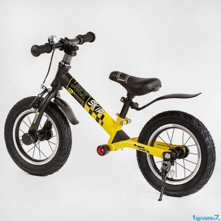 Біговел — велобіг Corso Skip Jack амортизатор надувні колеса 12 дюймів Чорно-жовтий - Інтернет-магазин спільних покупок ToGether