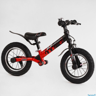 Біговел — велобіг Corso Skip Jack амортизатор надувні колеса 12 дюймів чорний — червоній - Інтернет-магазин спільних покупок ToGether