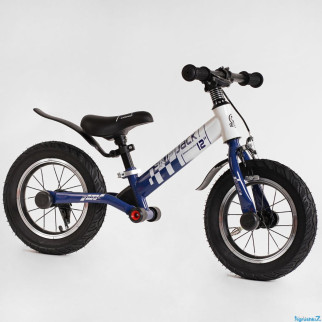 Біговел — велобіг Corso Skip Jack амортизатор надувні колеса 12 дюймів синьо-білій - Інтернет-магазин спільних покупок ToGether