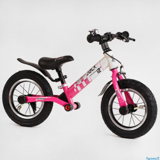 Біговел — велобіг Corso Skip Jack амортизатор надувні колеса 12 дюймів жево-білій - Інтернет-магазин спільних покупок ToGether