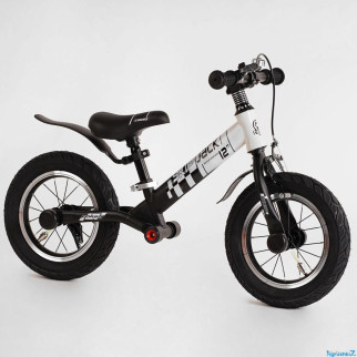 Біговел-велобіг Corso Skip Jack амортизатор надувні колеса 12 дюймів чорний — білій - Інтернет-магазин спільних покупок ToGether