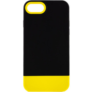 Чохол TPU+PC Epik Bichromatic Apple iPhone 7 / 8 / SE 2020 4.7" Black / Yellow - Інтернет-магазин спільних покупок ToGether