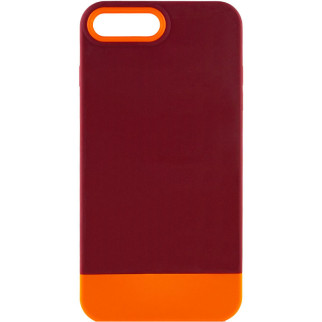 Чохол TPU+PC Epik Bichromatic Apple iPhone 7 plus / 8 plus 5.5" Brown burgundy / Orange - Інтернет-магазин спільних покупок ToGether
