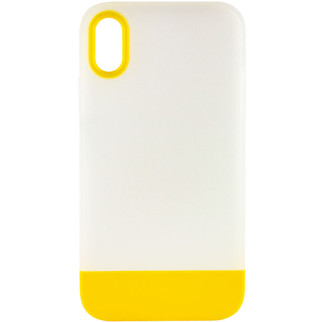 Чохол TPU+PC Epik Bichromatic Apple iPhone X/XS 5.8" Matte / Yellow - Інтернет-магазин спільних покупок ToGether