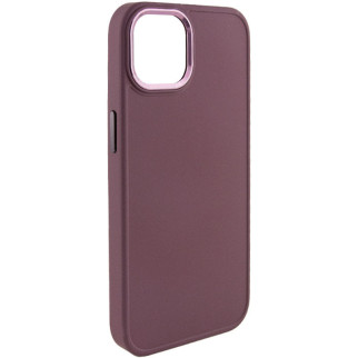 TPU чохол Epik Bonbon Metal Style Apple iPhone 12 Pro/12 6.1" Бордовий / Plum - Інтернет-магазин спільних покупок ToGether