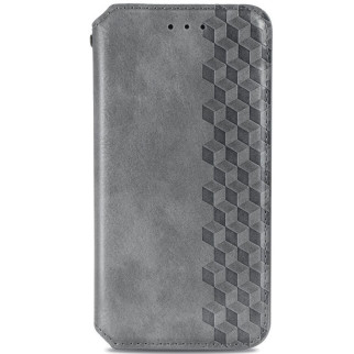 Шкіряний чохол-книжка GETMAN Cubic PU Xiaomi Redmi Note 11 Pro 4G/5G / 12 Pro 4G Сірий - Інтернет-магазин спільних покупок ToGether