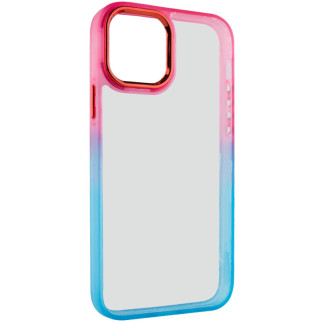 Чохол TPU+PC Epik Fresh sip series Apple iPhone 12 Pro Max 6.7" Бірюзовий / Рожевий - Інтернет-магазин спільних покупок ToGether