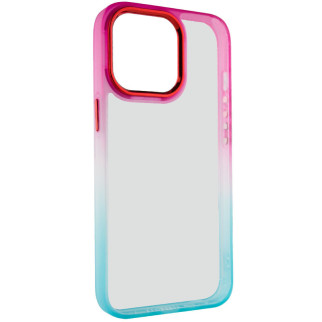 Чохол TPU+PC Epik Fresh sip series Apple iPhone 13 Pro 6.1" Бірюзовий / Рожевий - Інтернет-магазин спільних покупок ToGether