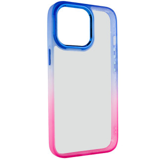 Чохол TPU+PC Epik Fresh sip series Apple iPhone 13 Pro 6.1" Рожевий / Синій - Інтернет-магазин спільних покупок ToGether