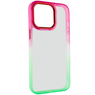 Чохол TPU+PC Epik Fresh sip series Apple iPhone 13 Pro Max 6.7" Салатовий / Рожевий - Інтернет-магазин спільних покупок ToGether
