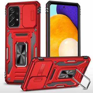 Ударостійкий чохол Epik Camshield Army Ring Samsung Galaxy A33 5G Червоний / Red - Інтернет-магазин спільних покупок ToGether