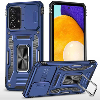 Ударостійкий чохол Epik Camshield Army Ring Samsung Galaxy A33 5G Синій / Navy - Інтернет-магазин спільних покупок ToGether