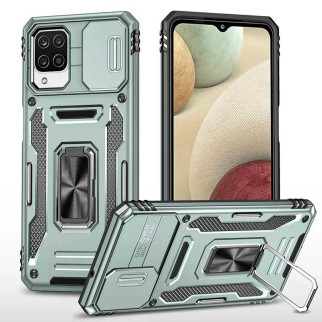 Ударостійкий чохол Epik Camshield Army Ring Samsung Galaxy M53 5G Зелений / Light Green - Інтернет-магазин спільних покупок ToGether