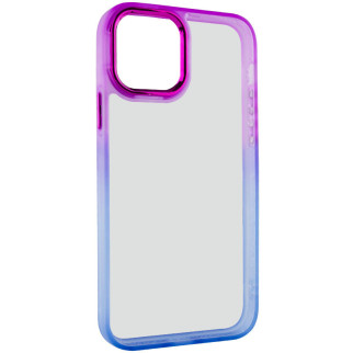 Чохол TPU+PC Epik Fresh sip series Apple iPhone 14 6.1" Синій / Фіолетовий - Інтернет-магазин спільних покупок ToGether
