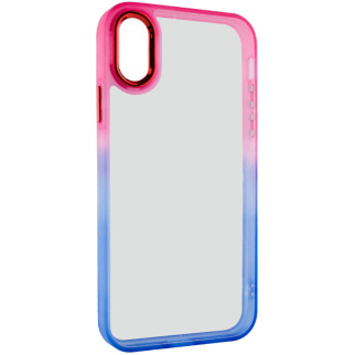 Чохол TPU+PC Epik Fresh sip series Apple iPhone XS Max 6.5" Синій / Рожевий - Інтернет-магазин спільних покупок ToGether
