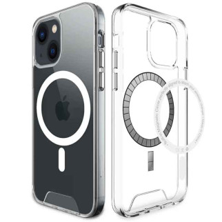 Чохол TPU Epik Space Case with MagSafe Apple iPhone 14 6.1" Прозорий - Інтернет-магазин спільних покупок ToGether