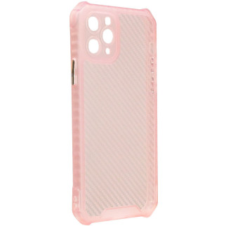 Чохол TPU Epik Ease Carbon color series Apple iPhone 11 Pro Max 6.5" Рожевий / Прозорий - Інтернет-магазин спільних покупок ToGether