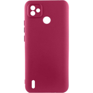 Чохол Lakshmi Silicone Cover Full Camera A TECNO POP 5 Бордовий / Marsala - Інтернет-магазин спільних покупок ToGether