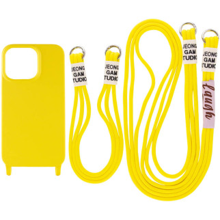 Чохол TPU Epik two straps California Apple iPhone 13 Pro 6.1" Жовтий - Інтернет-магазин спільних покупок ToGether