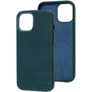 Шкіряний чохол Epik Croco Leather Apple iPhone 14 Plus 6.7" Green - Інтернет-магазин спільних покупок ToGether