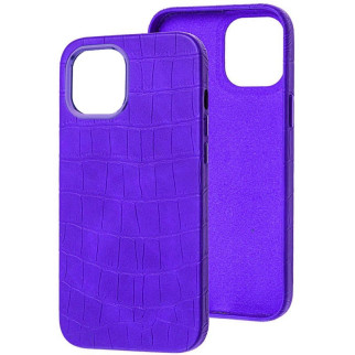 Шкіряний чохол Epik Croco Leather Apple iPhone 14 Plus 6.7" Purple - Інтернет-магазин спільних покупок ToGether