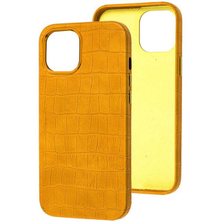 Шкіряний чохол Epik Croco Leather Apple iPhone 14 Plus 6.7" Yellow - Інтернет-магазин спільних покупок ToGether