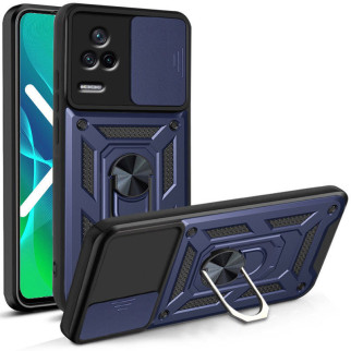 Ударостійкий чохол Epik Camshield Serge Ring Xiaomi Poco F4 Синій - Інтернет-магазин спільних покупок ToGether