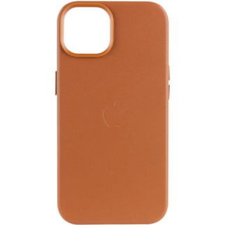 Шкіряний чохол Epik Leather Case AA з MagSafe Apple iPhone 14 6.1" Golden Brown - Інтернет-магазин спільних покупок ToGether