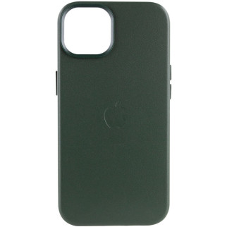 Шкіряний чохол Epik Leather Case AA з MagSafe Apple iPhone 14 6.1" Military green - Інтернет-магазин спільних покупок ToGether